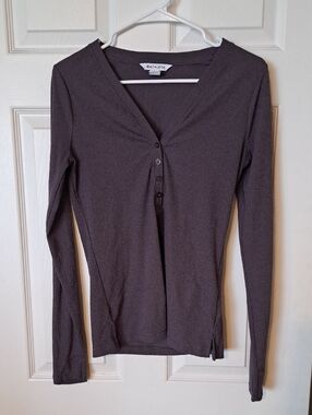 Athleta Long Sleeve Henley Top